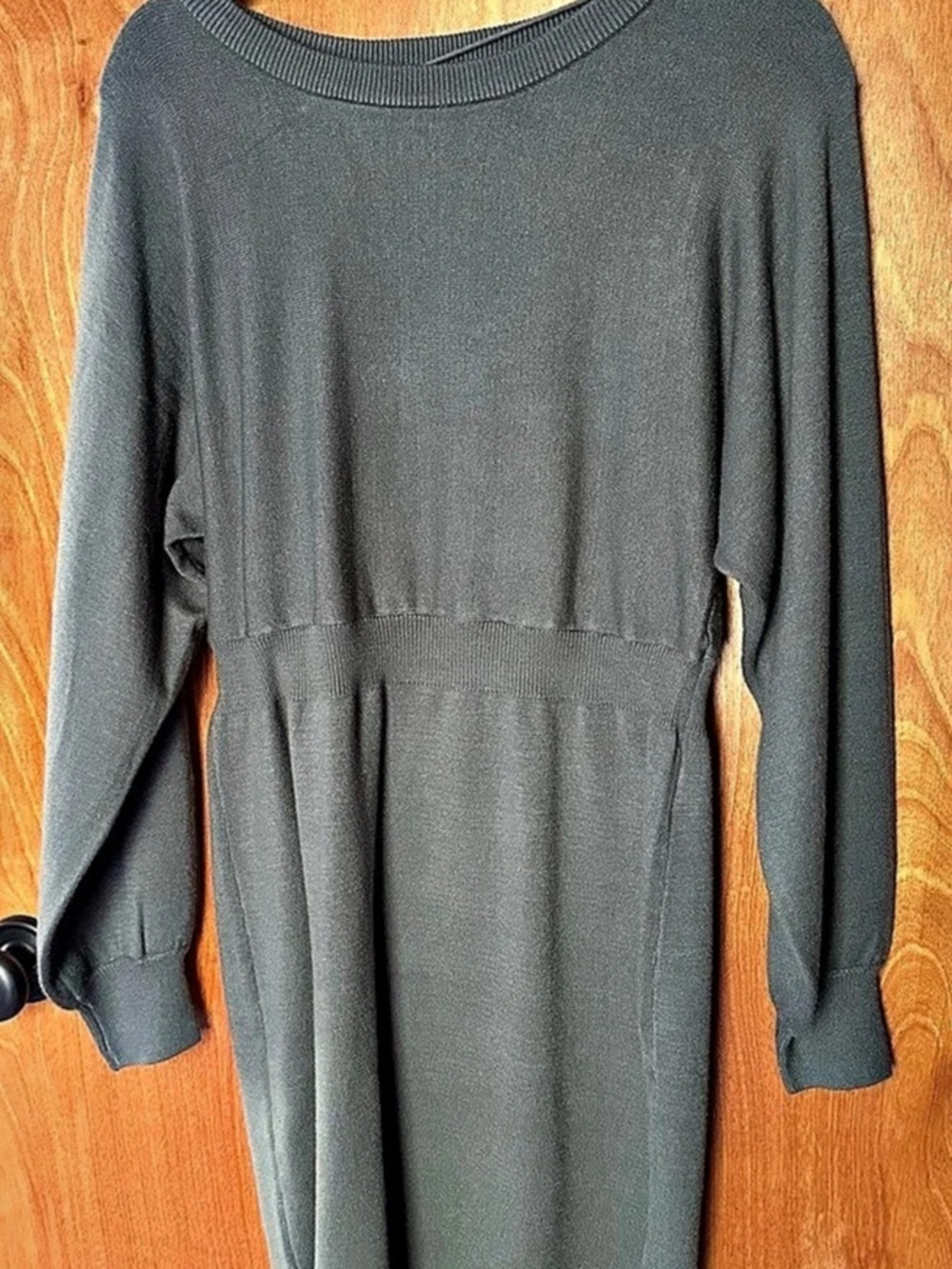 NWOT Vero Moda Doffy Long Sleeve Sweater Dress Knit Midi Dress Gray Size XL